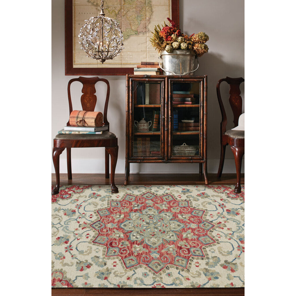 Avanti-Palani Ivory Bloom Hand Tufted Rug Rectangle image