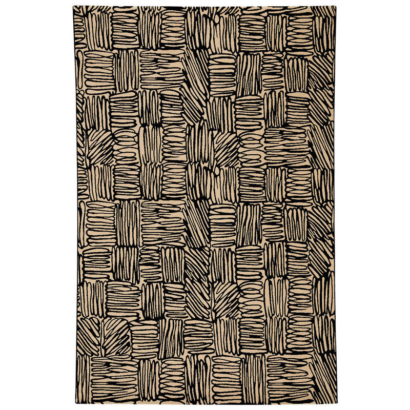 Doodles Raven Machine Woven Rug Rectangle SiloR image