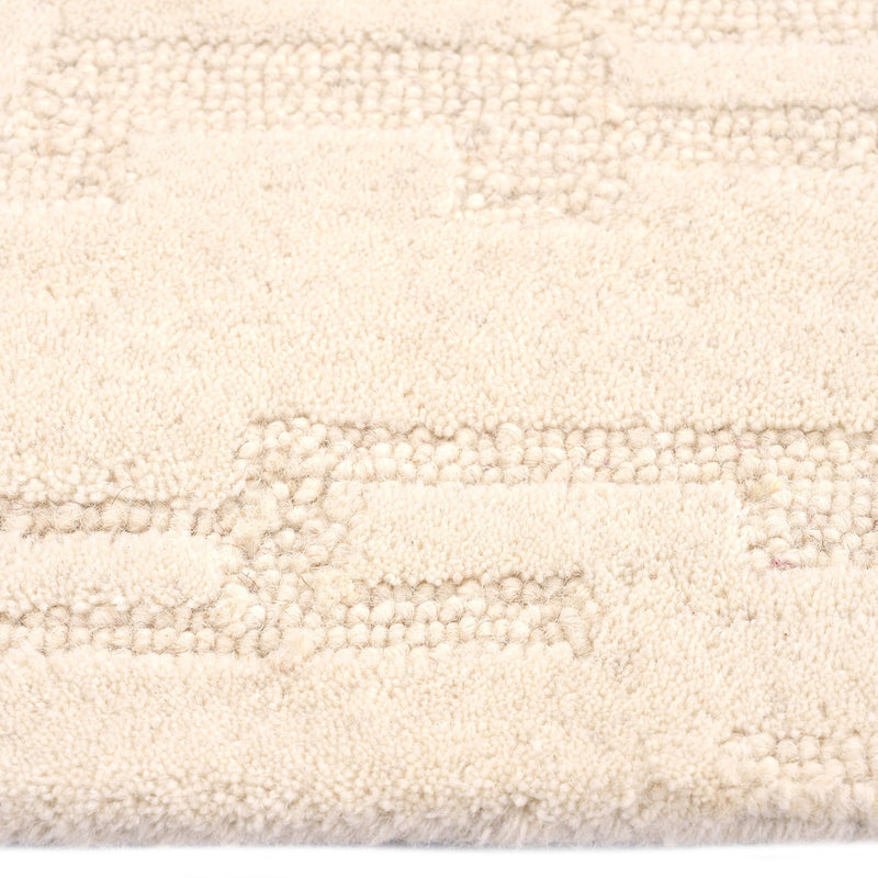 Zen Garden Gravel Hand Tufted Rug Rectangle Cross Section image