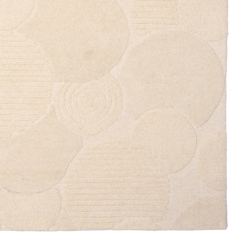 Zen Garden Sand Hand Tufted Rug Rectangle Corner image