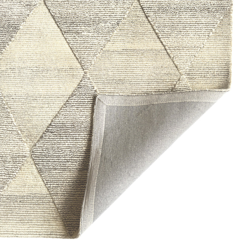 Matrix Taupe Hand Tufted Rug Rectangle Back image