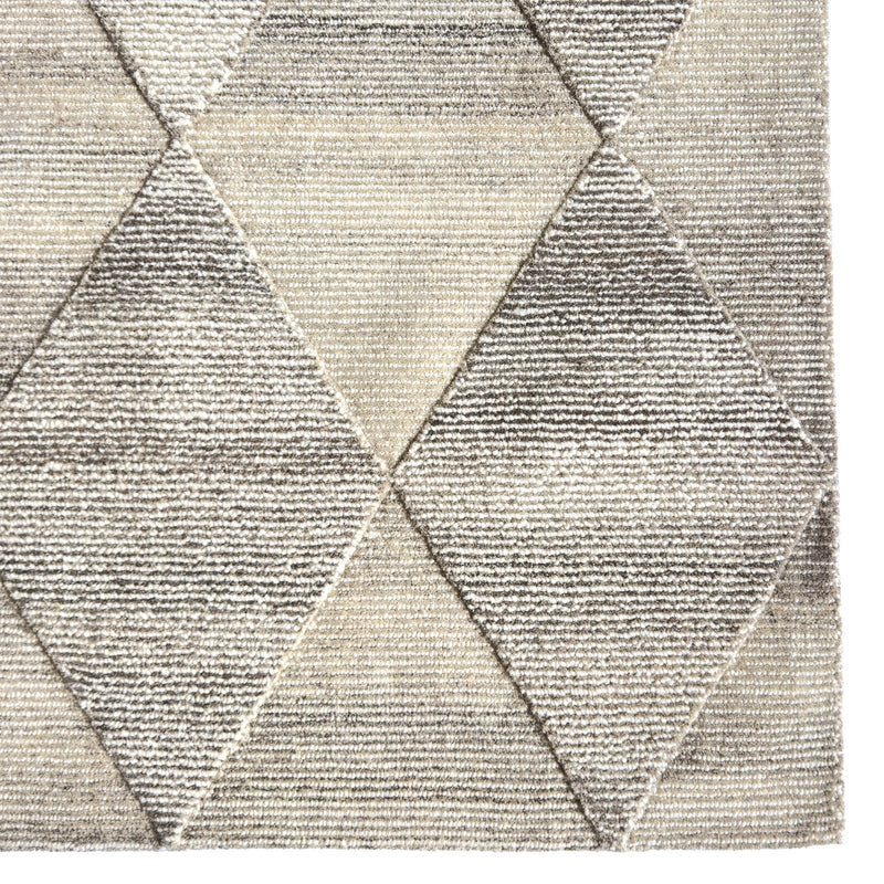 Matrix Taupe Hand Tufted Rug Rectangle Corner image