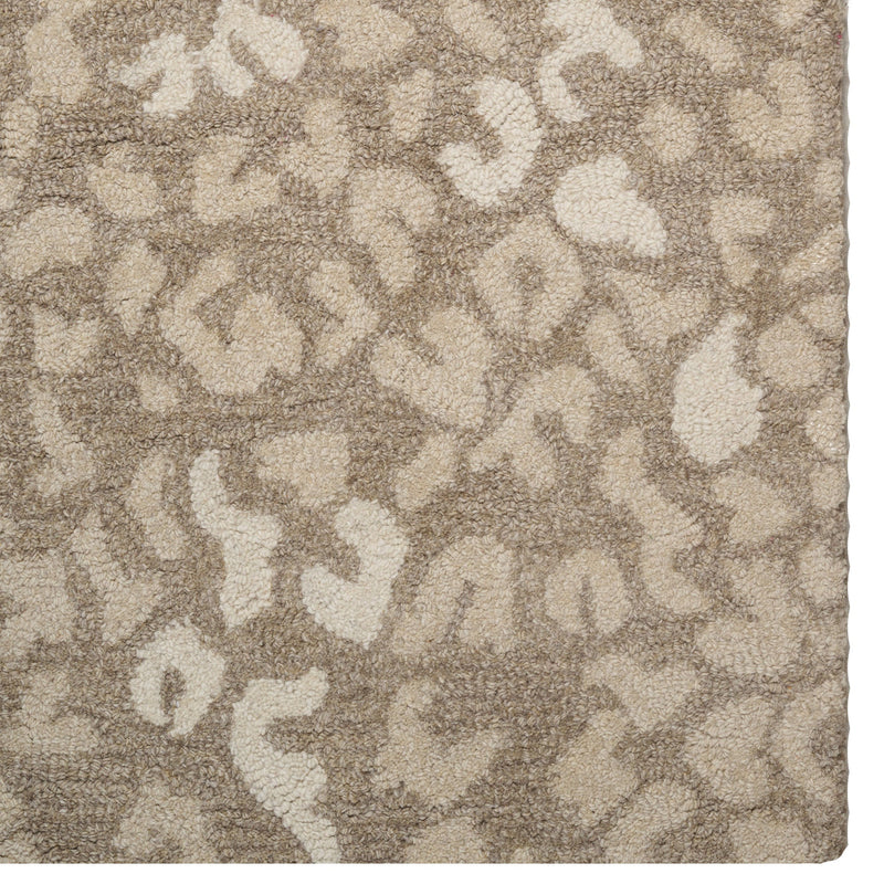 Serengeti-Cheetah Ash Hand Tufted Rug Rectangle Corner image