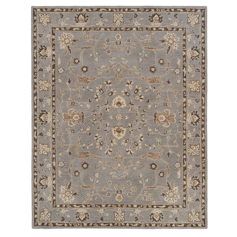 Azari-Isfahan Gray Hand Tufted Rug Rectangle SiloR image