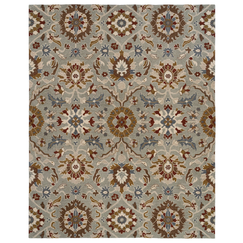 Azari-Keshan Pewter Hand Tufted Rug Rectangle SiloR image