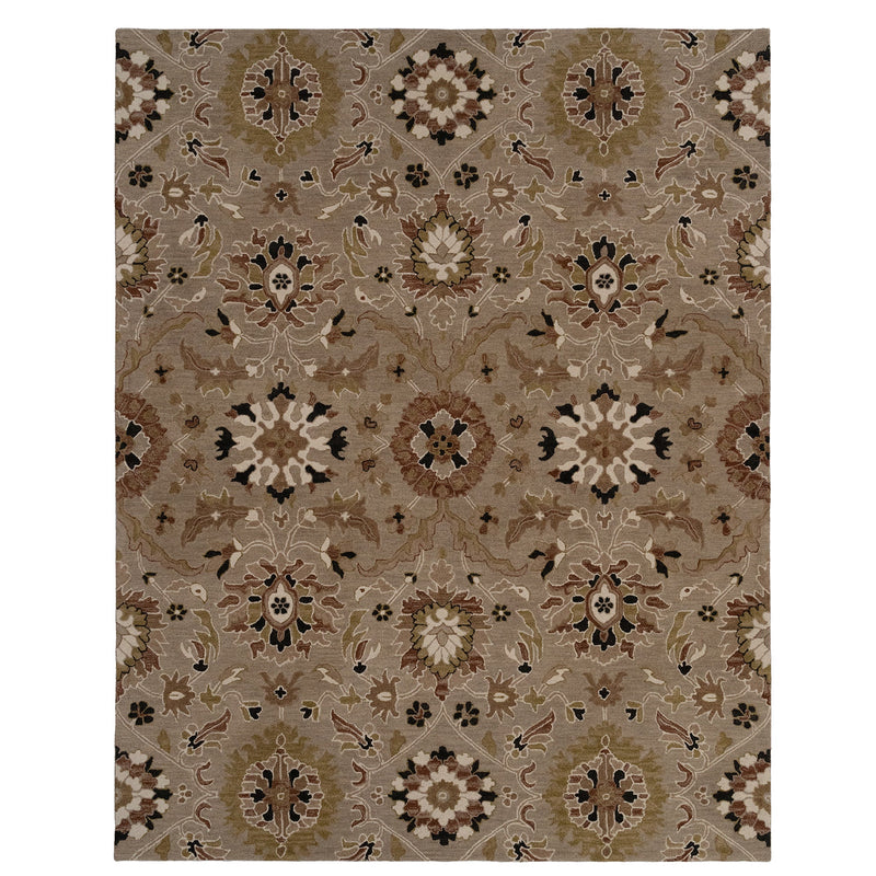 Azari-Keshan Oxford Tan Hand Tufted Rug Rectangle SiloR image