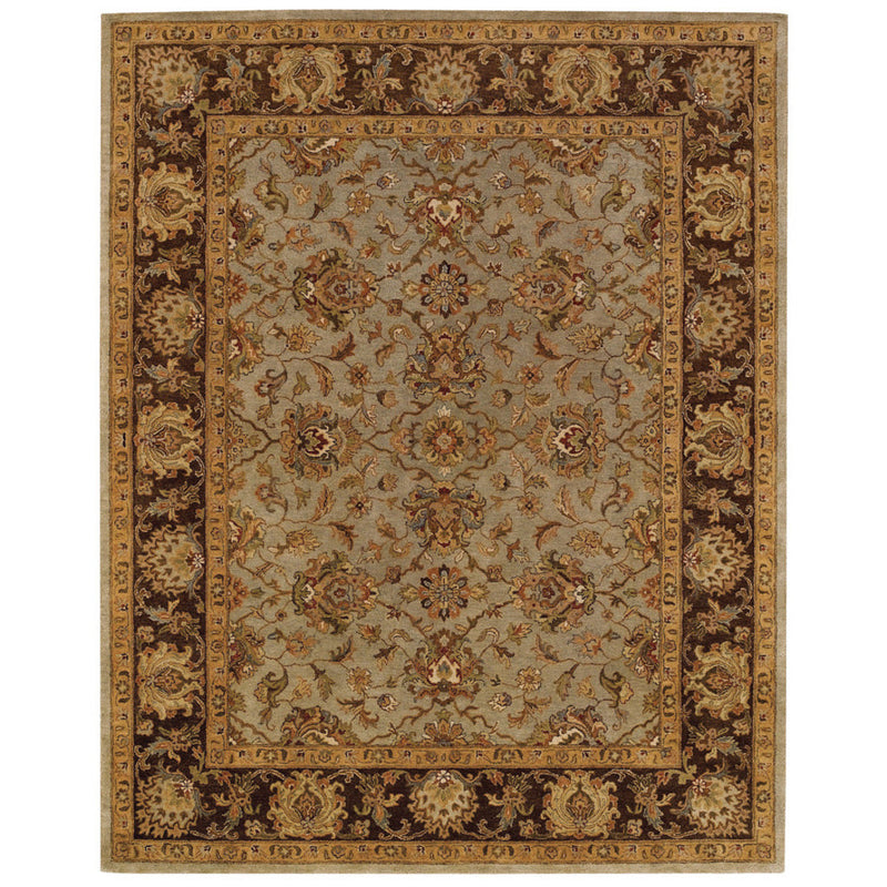 Mumtaz-Meshed Celadon Cocoa Hand Tufted Rug Rectangle SiloR image