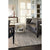 Metropolis-Skyline Cream Machine Woven Rug Rectangle Roomshot image