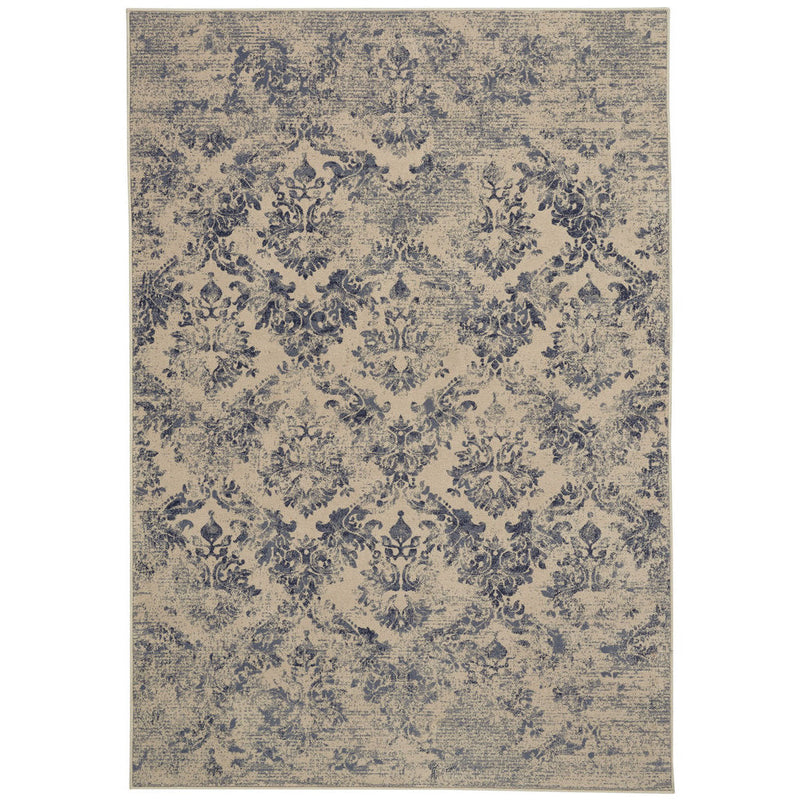 Gilded Age Azul Machine Woven Rug Rectangle SiloR image