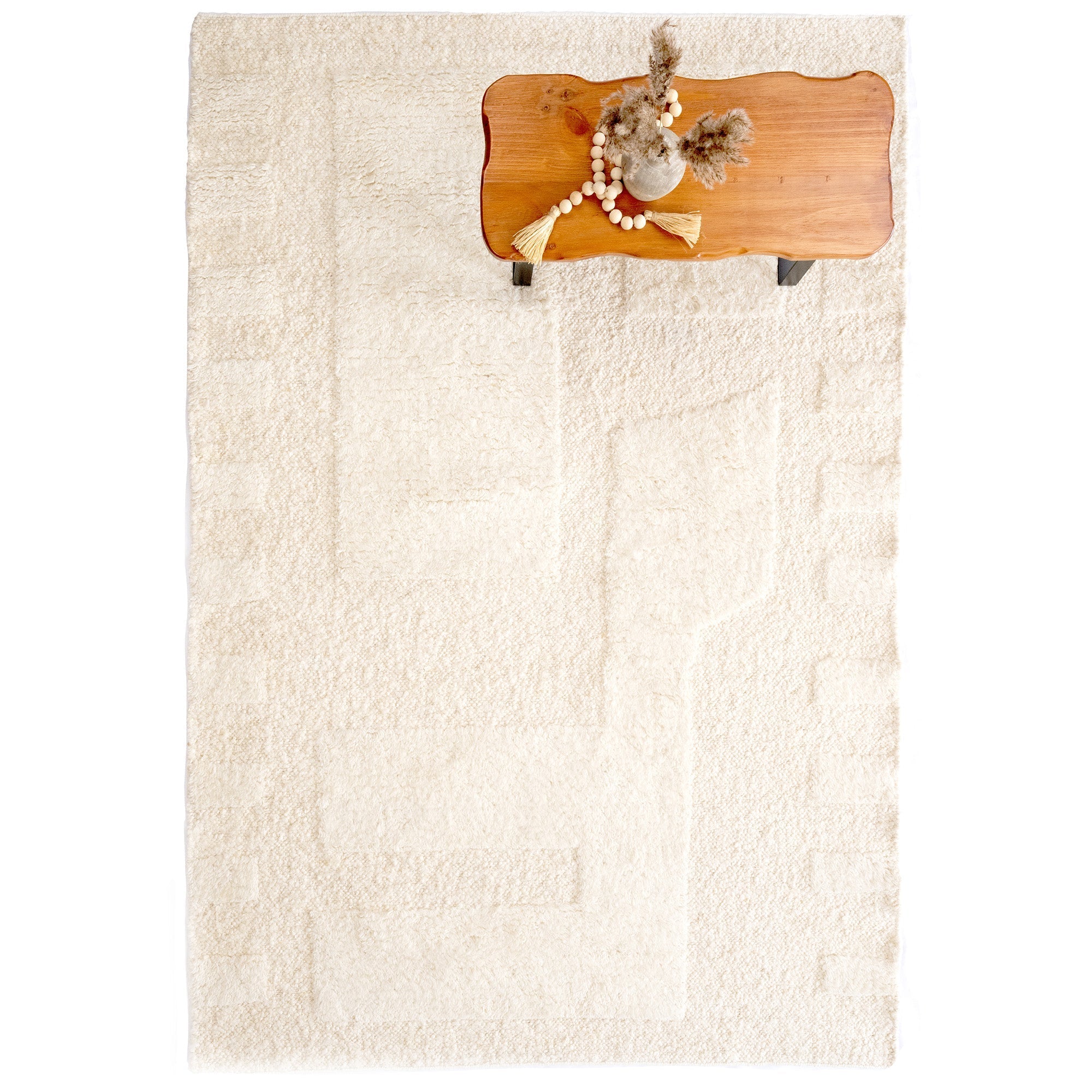 Aria Ivory Flat Woven Rug Rectangle image