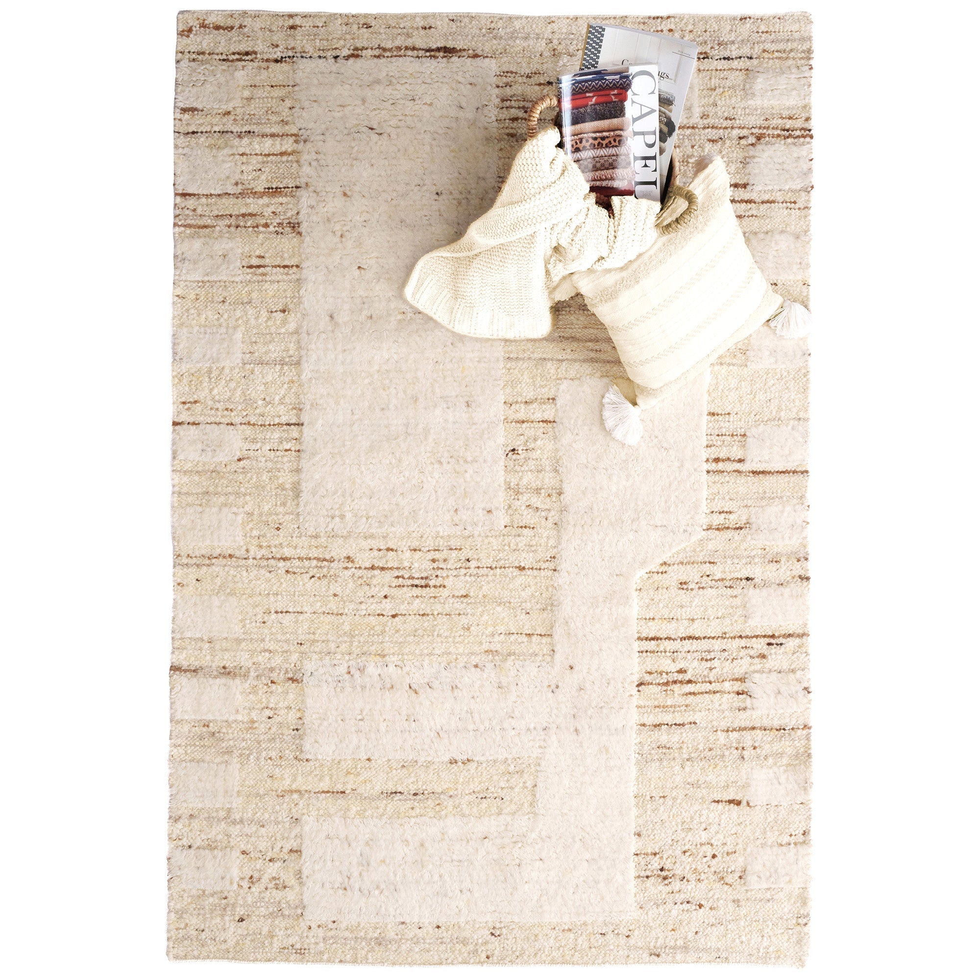 Aria Natural Flat Woven Rug Rectangle image