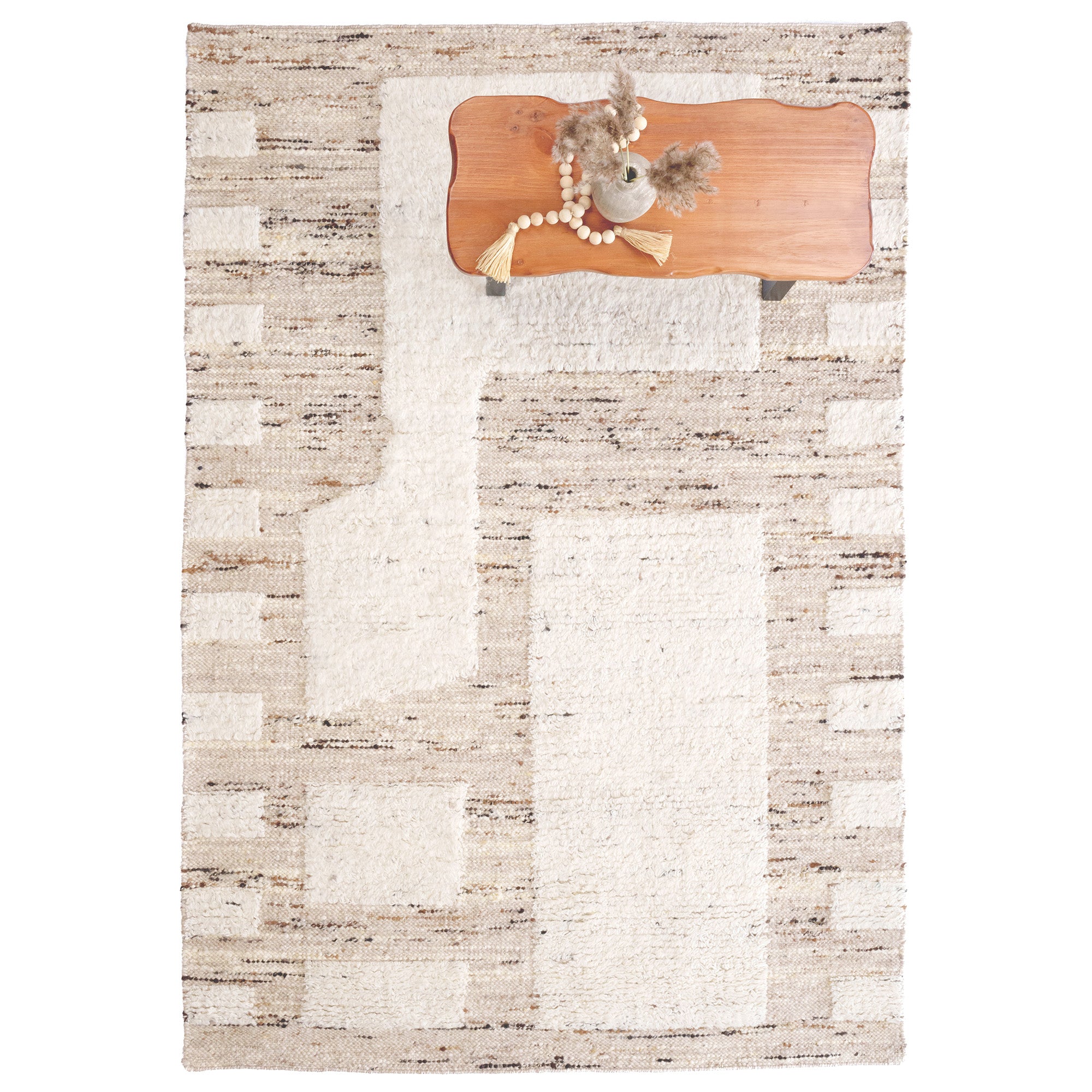 Aria Beige Flat Woven Rug Rectangle image