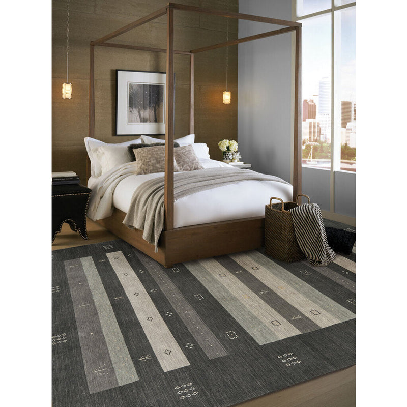 Simply Gabbeh Granite Hand Loomed Area Rug Rectangle Roomshot image