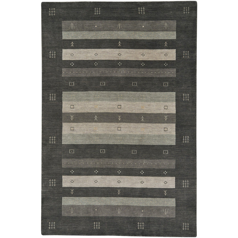 Simply Gabbeh Granite Hand Loomed Area Rug Rectangle SiloR image