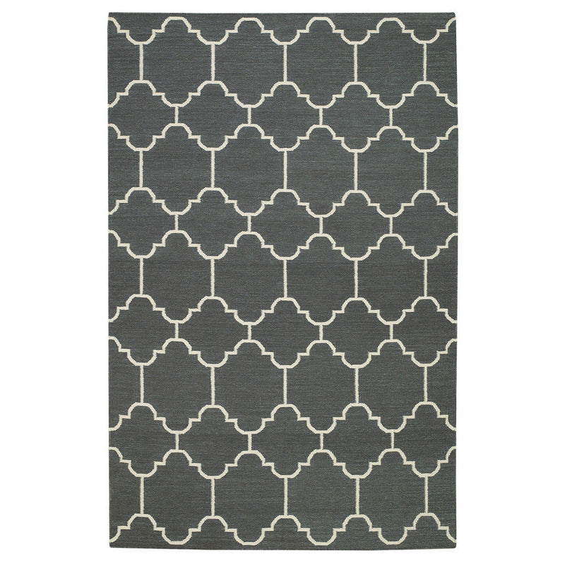 Arabesque Pigeon Flat Woven Rug Rectangle SiloR image