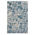 Brushstrokes Prussian Blue Machine Woven Rug Rectangle SiloR image