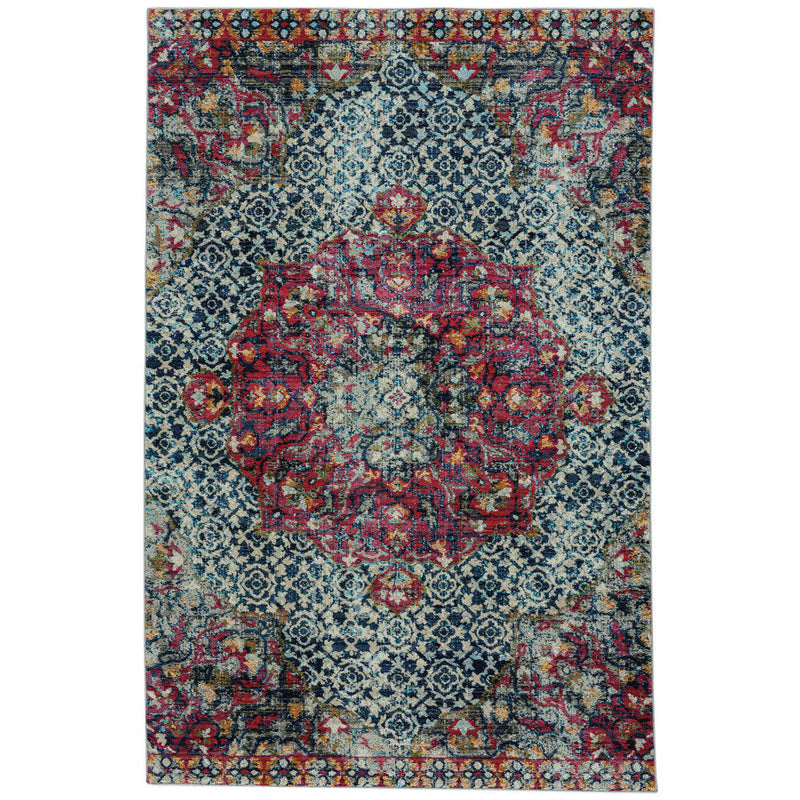 Banaz-Ezine Gypsy Red Machine Woven Rug Rectangle SiloR image