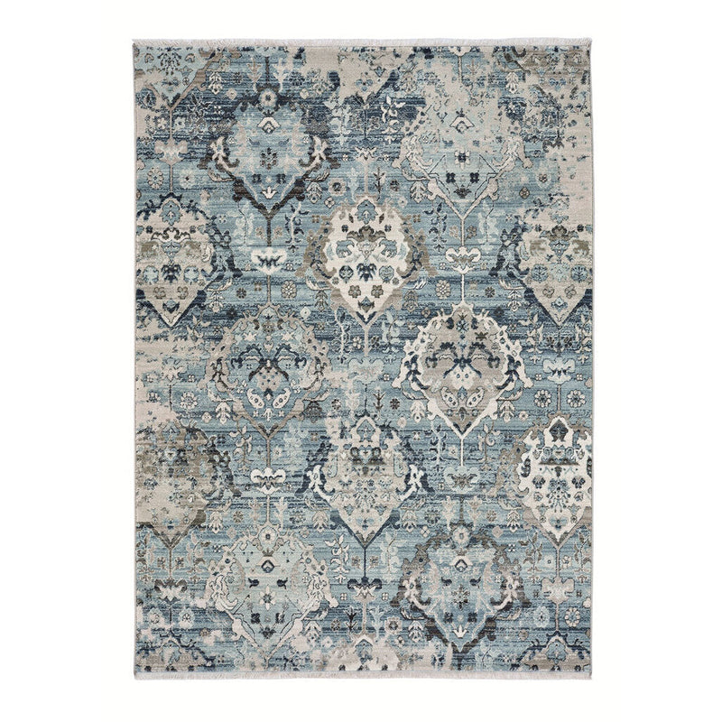 Landis-Isfahan Slate Blue Machine Woven Rug Rectangle SiloR image