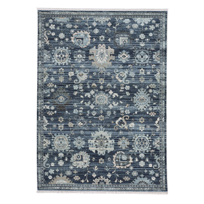 Alden-Ushak Blue Fog Machine Woven Rug Rectangle SiloR image