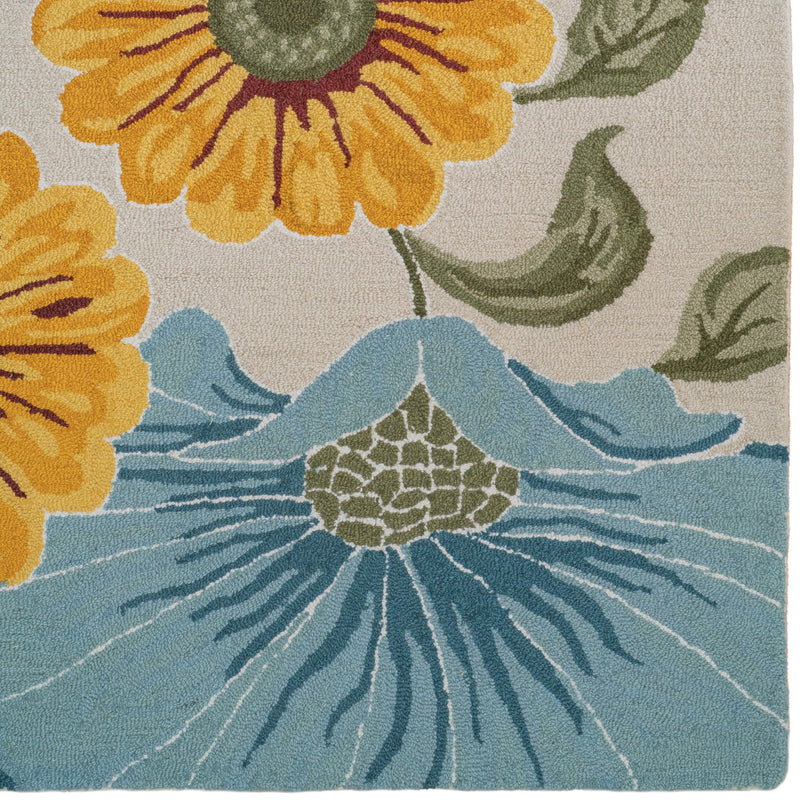 Jardin Multi Hand Tufted Rug Rectangle Corner image