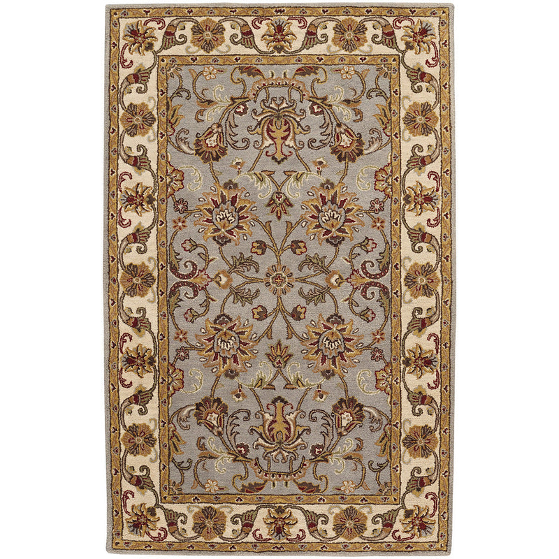 Eloquent Garden Grey Hand Tufted Rug Rectangle SiloR image