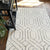 Geometrics Ivory Black Hand Woven Area Rug Rectangle Roomshot image