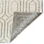 Geometrics Ivory Black Hand Woven Area Rug Rectangle Back image