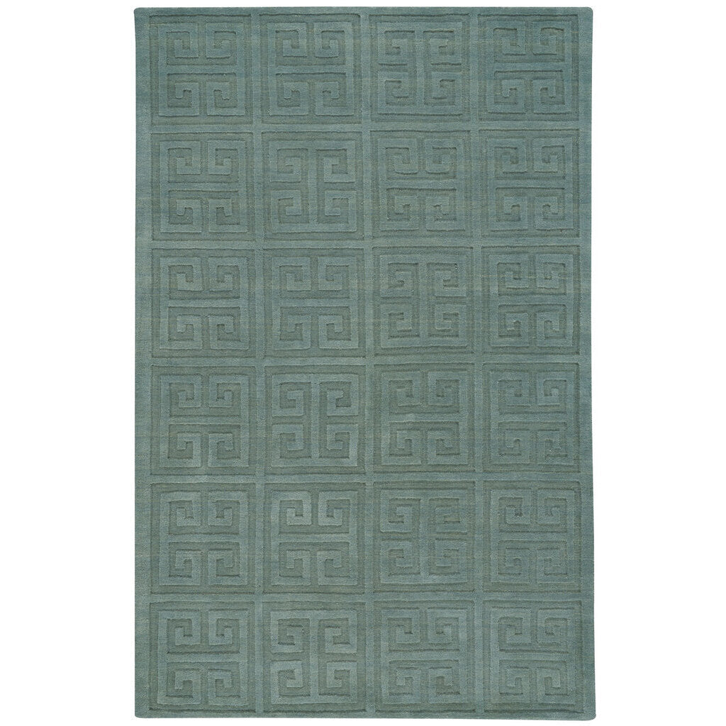 Arcade-Stamp Lt. Green Hand Loomed Area Rug Rectangle image