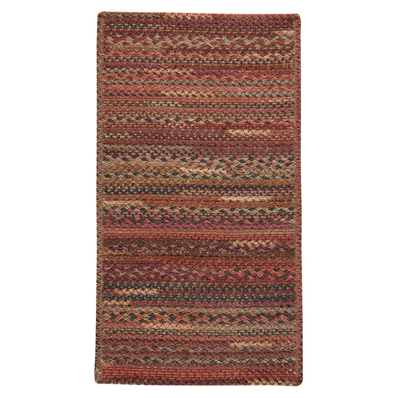 Bayview Cinnabar Braided Rug Cross Sewn Rectangle image