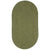 Heathered Sage Green Braided Rug Oval image