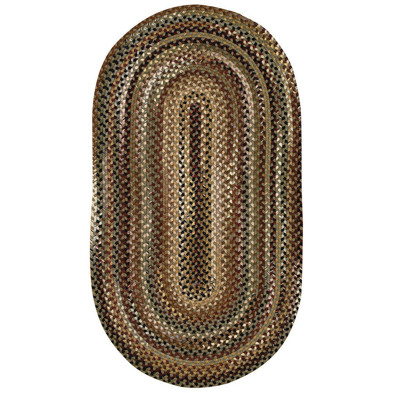 Gramercy Sage Braided Rug Oval image