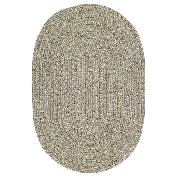 Sea Glass Spa Braided Rug Oval image