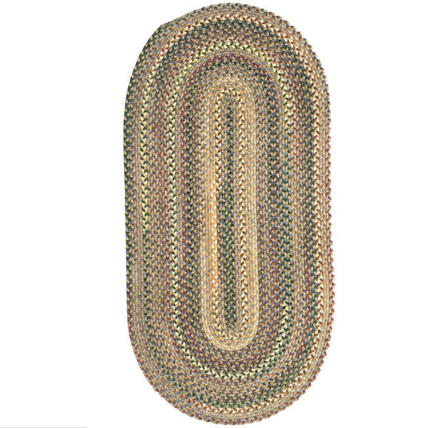 American Classic Moss Multi Braided Rug Oval image