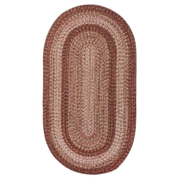 Sturbridge Maple Red Braided Rug Oval image