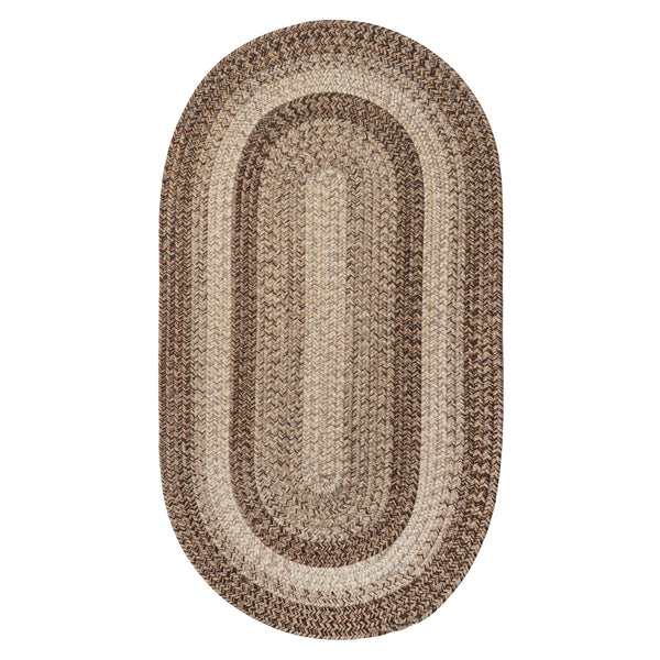 Sturbridge Berkshire Brown Braided Rug Oval image