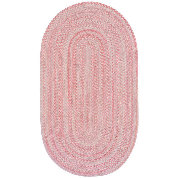 Bambini Pretty In Pink Braided Rug Oval image