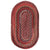 Plymouth Country Red Braided Rug Oval image