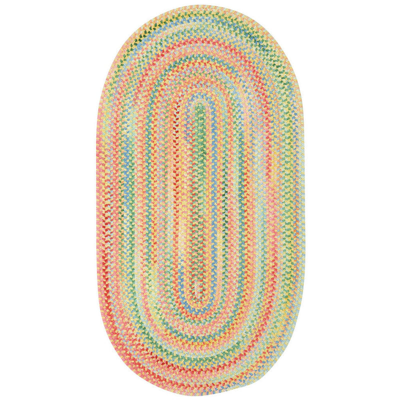 Cutting Garden Buttercup Braided Rug Oval image