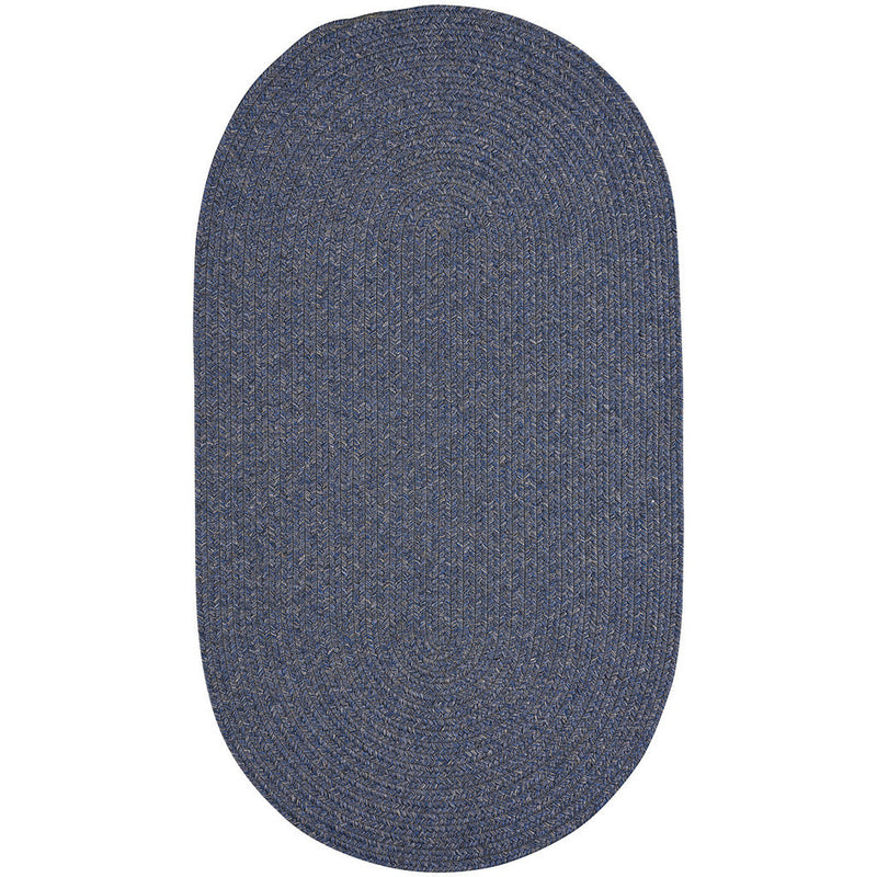 Simplicity Water Braided Rug Oval image