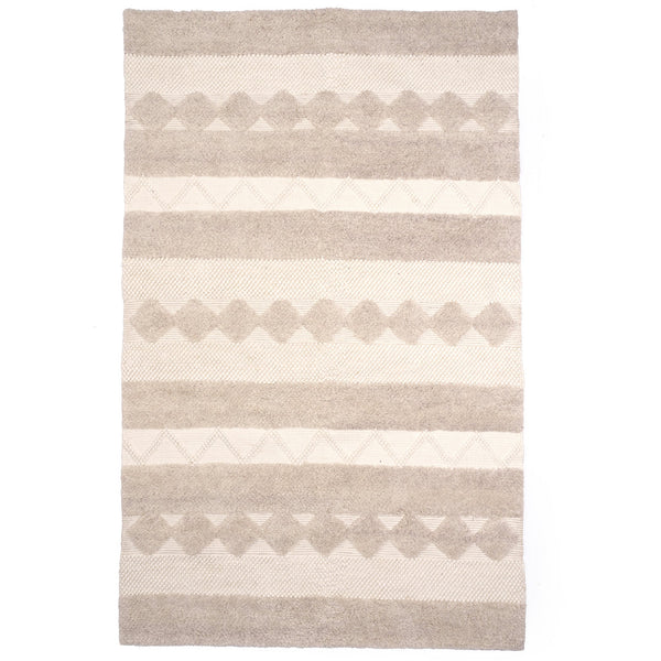 Boho Bliss Alabaster Hand Woven Area Rug Rectangle image