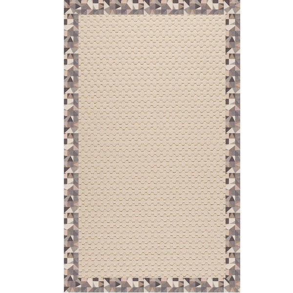 Creative Concepts-Beach Sisal Geo Bronze Indoor/Outdoor Bordere Rectangle image