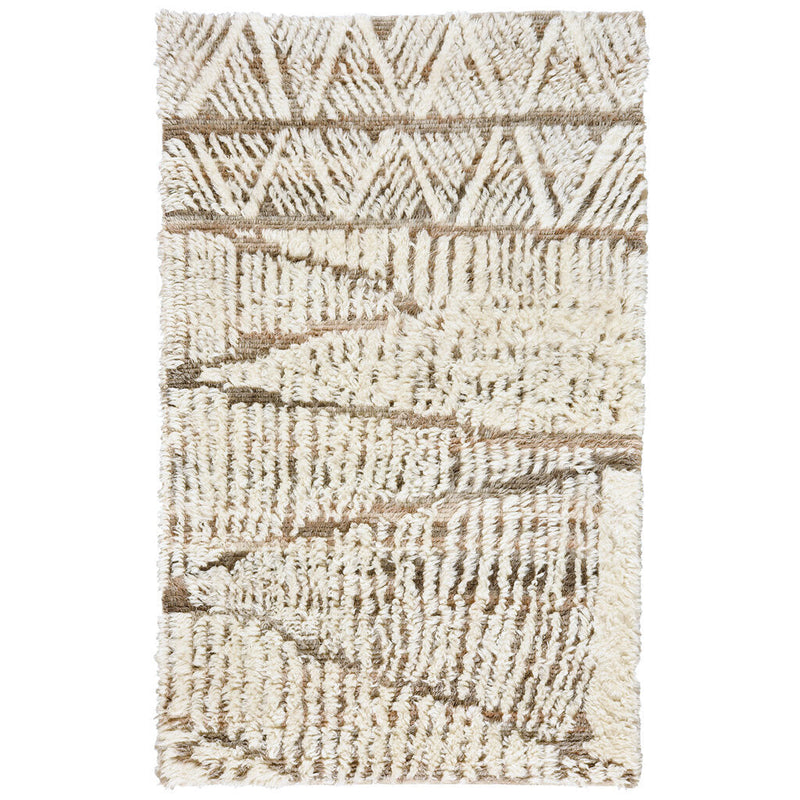 Nomad Ivory Chestnut Hand Knotted Rug Rectangle image