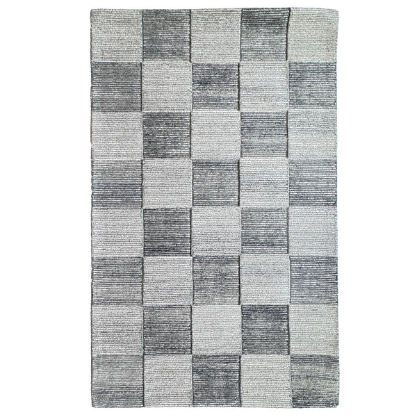 Matrix Graphite Hand Tufted Rug Rectangle image