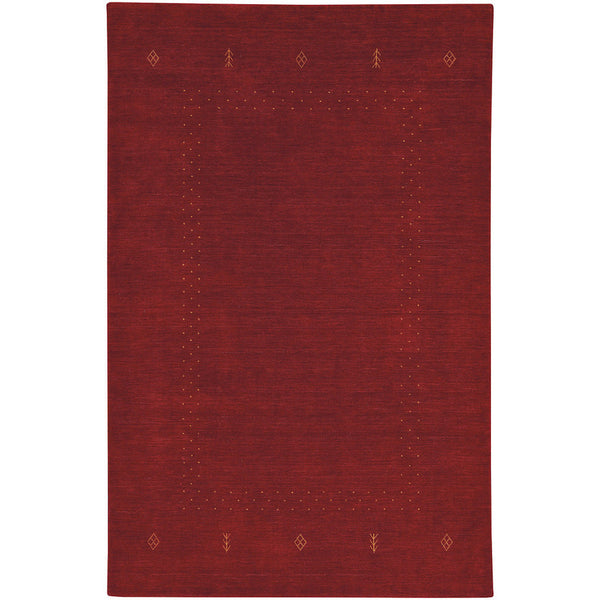 Simply Gabbeh Red Clay Hand Loomed Area Rug Rectangle image