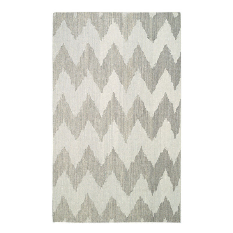 Wild Chev Stone Flat Woven Rug Rectangle image