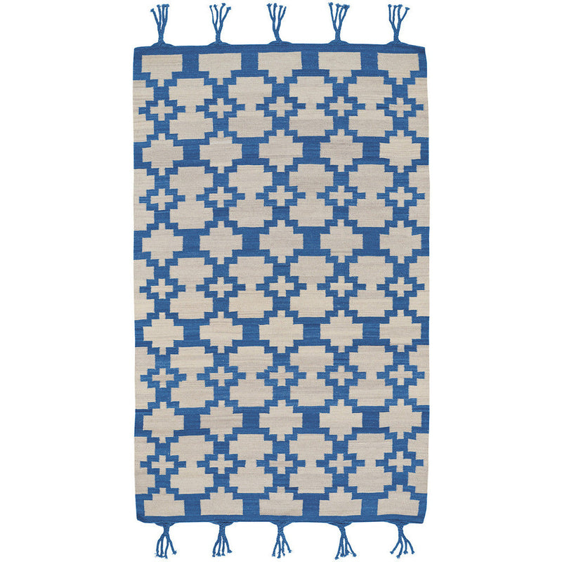 Valla Azul Flat Woven Rug Rectangle image