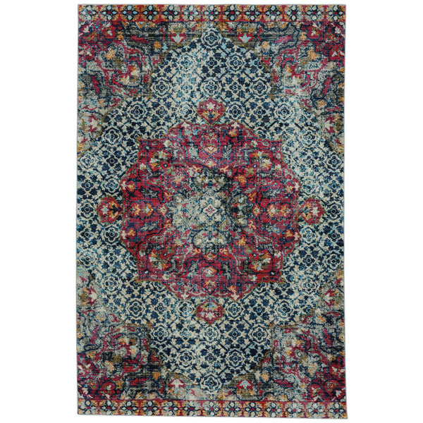 Banaz-Ezine Gypsy Red Machine Woven Rug Rectangle image