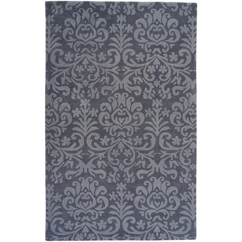 Filigree Grey Hand Tufted Rug Rectangle image