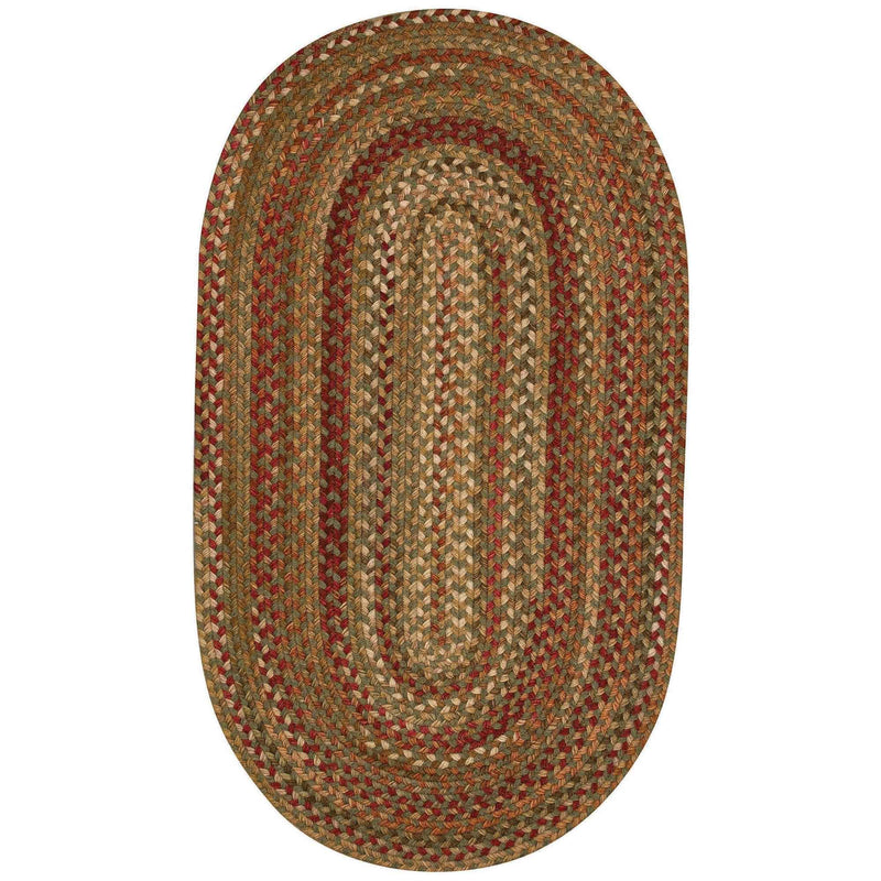 Homecoming Evergreen Braided Rug Oval image