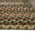 Homecoming Chestnut Brown Braided Rug Concentric Cross Section image